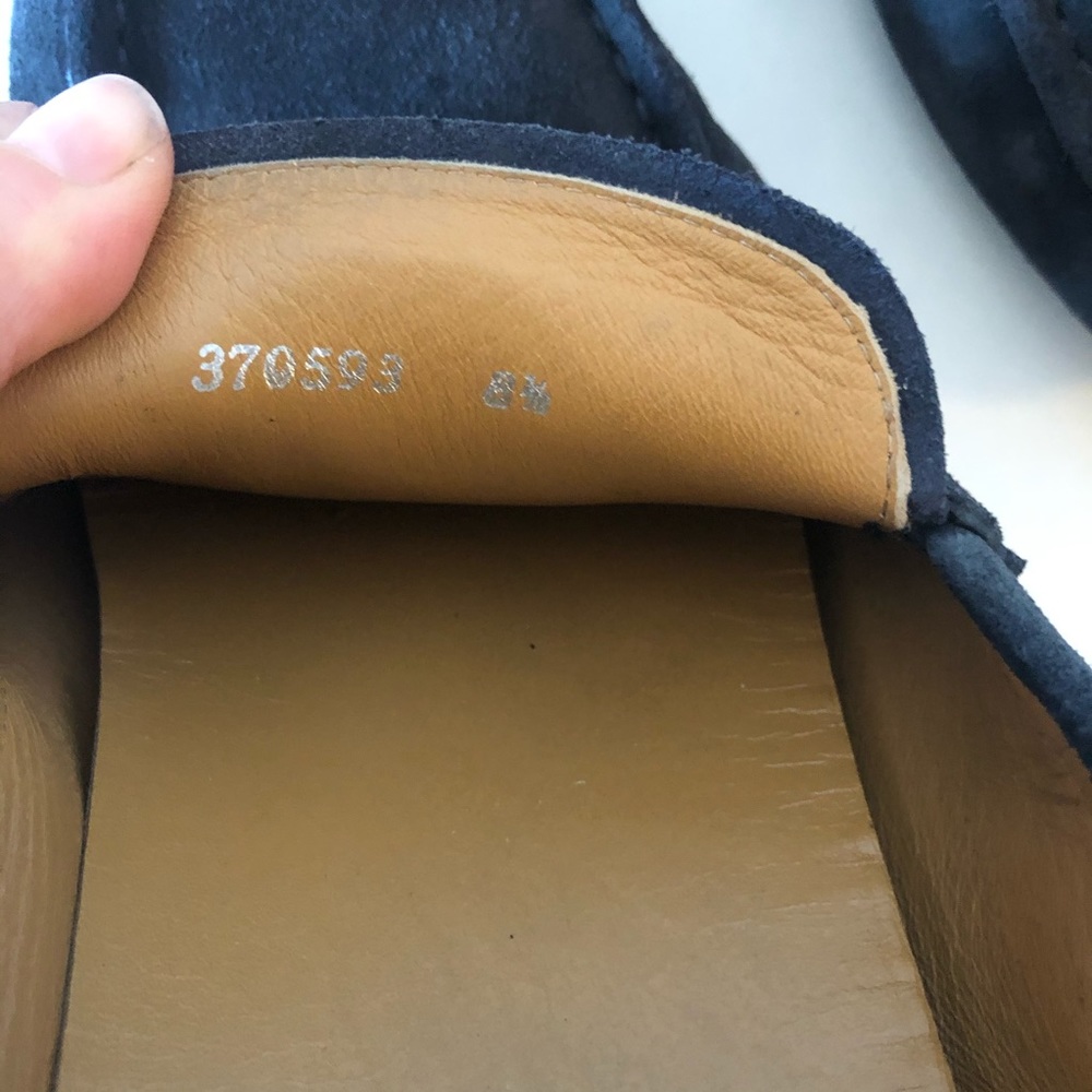 Gucci Silver and Black Loafers Slip-Ons - Picture 3 of 11